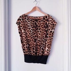 Express Animal Print Blouse Size XS